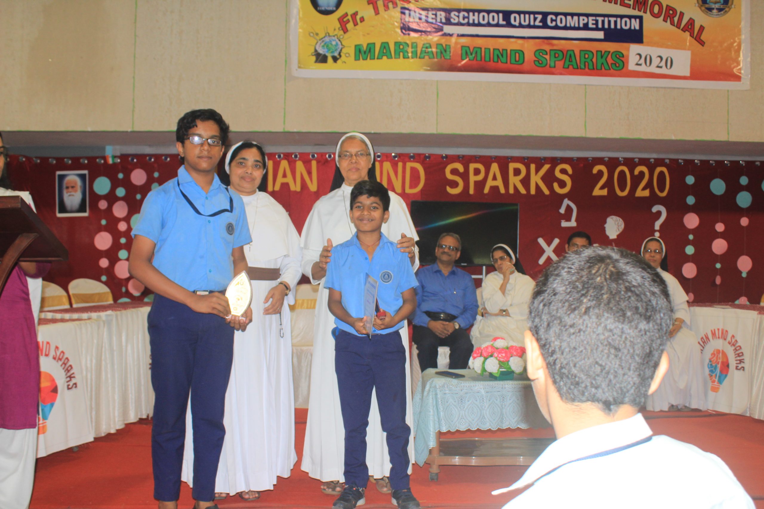 Inter school quiz competition named "MARIAN MIND SPARKS